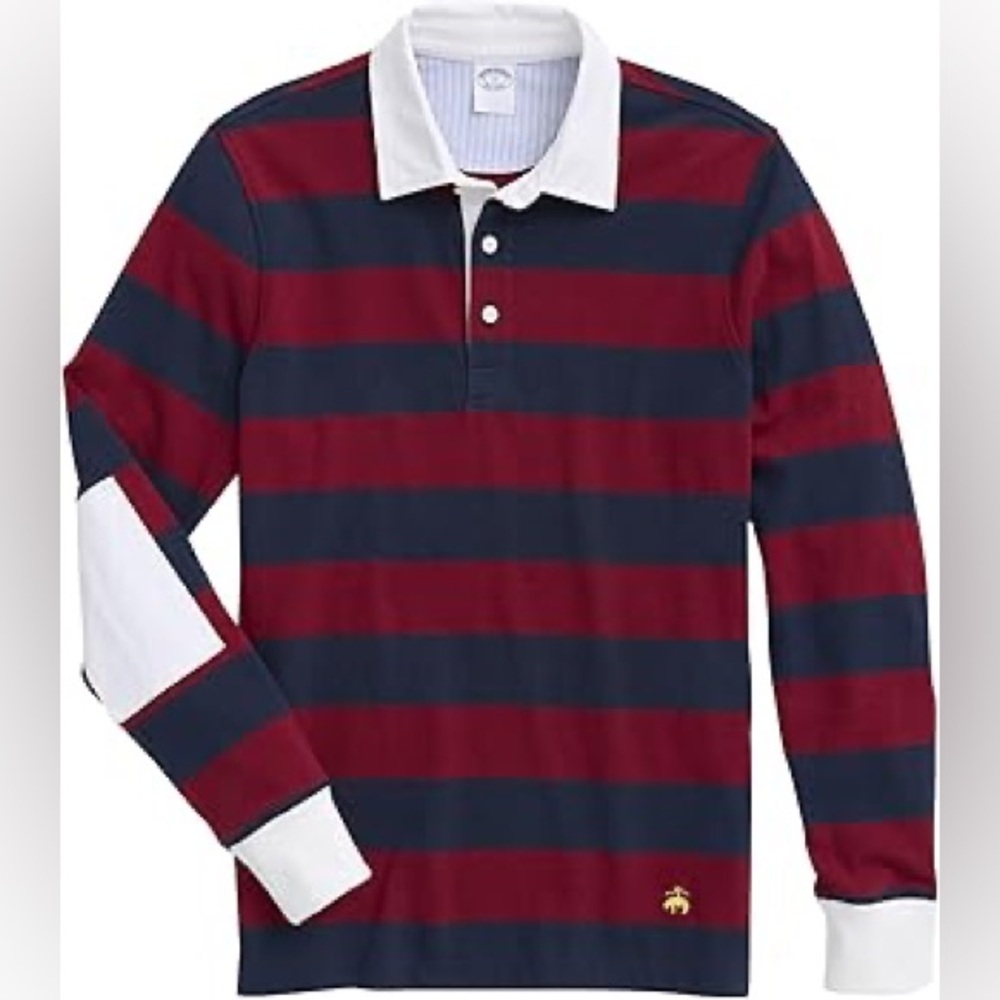 Brooks Brothers Red and Blue Rugby Polo